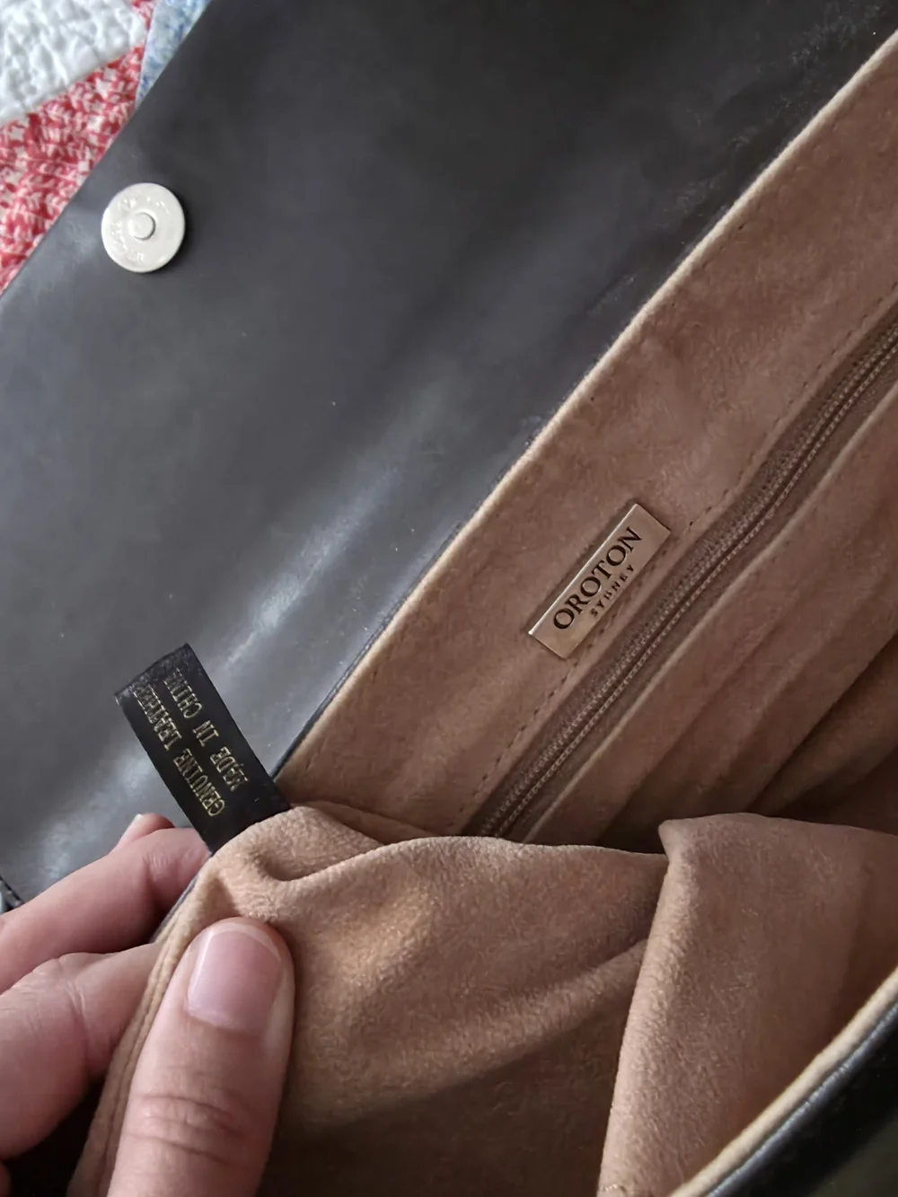 Oroton minimal leather